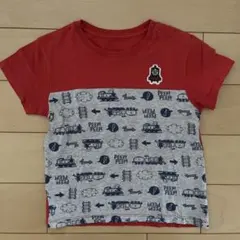 最終お値下げ‼️トーマス 電車デザイン Tシャツ 赤/グレーのサムネイル