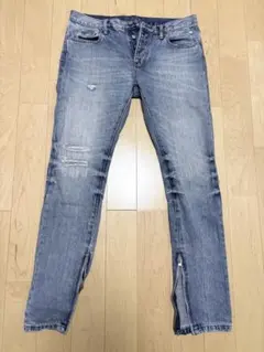 mnml ダメージデニムパンツ　W33