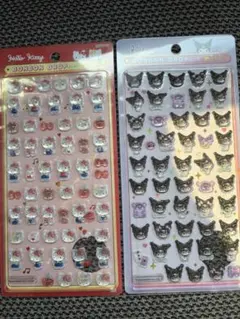 サンリオ　ボンボンドロップシール　ミニ　キティちゃん　クロミちゃん