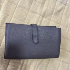 CELINE 長財布 グレージュ レザー - メルカリ