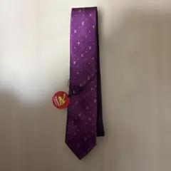 ポケモン　ネクタイ　赤紫　ピカチュウ　新品タグ付