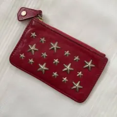 ​美品 Jimmy Choo スタースタッズ コインケース キーリング付 ピンクのサムネイル