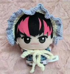 ぬい服 ヘッドドレス フリル ピンク ちびぐるみ 12cm - メルカリ