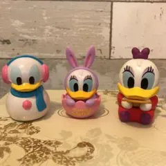 ★ 美品　ディズニー　デイジーダック　イースター　ガチャガチャ　3個セット