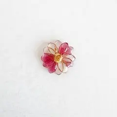 【選べる】透明お花のヘアアクセ(ヘアゴム・ヘアピン・ポニーフック)*＊ピンク＊*