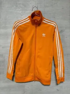 希少 adidas アディダス トラックジャケット オレンジ Sサイズ ジャージ