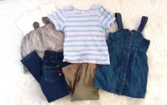 女の子　まとめて　5点セット　100　春夏　パンツ　アプレレクール　Tシャツ