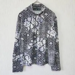 【GEORGES RECH】（S）幾何学柄ハイネックカットソー/エレガント/上品のサムネイル