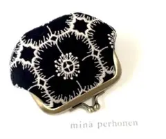 ミナペルホネン⚮̈anemoneアネモネ がま口 ミニポーチhandmade