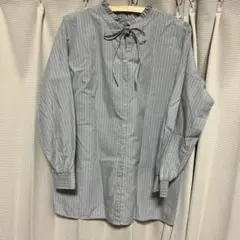 studio CLIP Wフロントフリルブラウス