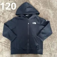 THE NORTH FACE 黒 ジップアップパーカー 120