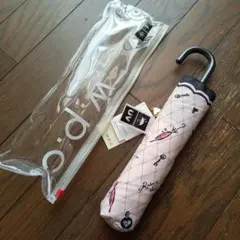 未使用　w.p.c 晴雨兼用　UV　折りたたみ傘　フック型　専用ケース付