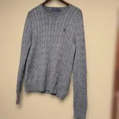 ★Polo Ralph Lauren ★グレー ケーブルニットセーター