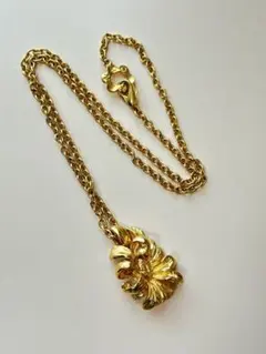 KENZO フラワーモチーフ ネックレス ゴールド ヴィンテージ