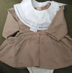 新品プティマイン　ワンピース　80cm ベビー ロンパース