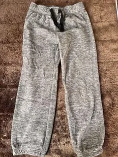 キッズ　グレー フリース 長ズボン ボトムス　110