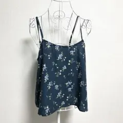 コルザ・M キャミソール 花柄 グリーン 肩紐調整ありのサムネイル