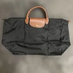 美品　ロンシャン　ブラック　ナイロン　ボストンバッグ　デパート購入