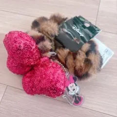 【新品未使用】アベイル　ディズニー　ミニー　ヒョウ柄　ヘアアクセサリー　シュシュ