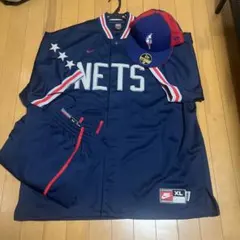 00s Nike Nets ウォームアップウェアセットアップ ※キャップ付