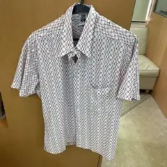 ENNINGTON 半袖シャツ 波模様 ホワイト