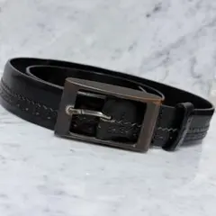 D＆G ドルチェアンドガッバーナ ベルト 本革 ブラック 黒 ブローグ