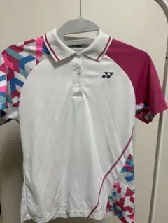 【最終値下げ】YONEX ポロシャツ Lサイズ ホワイト/ピンク