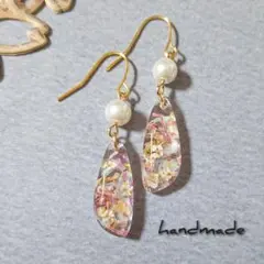 ≪340 ピンク≫レジンピアス 400円 - メルカリ