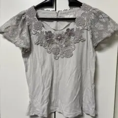 【専用】新品　トッカ　tocca 袖リブ　刺繍柄襟　カットソー　160 TOCCA トッカ フラワー刺繍 リブニット 半袖 カットソー XS - メルカリ