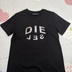 diesel メタリックロゴ　ブラック Tシャツ XS ユニセックスのサムネイル