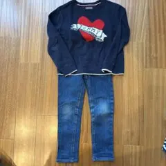 Tommyセーターとデニムパンツセット 110
