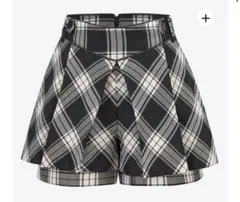 ANDWANG Tiered Check Shorts