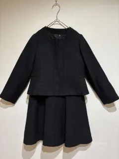 COMME CA ANGELブラック スカートスーツ　130cm