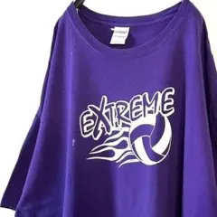 エクストリーム バレーボール Tシャツ パープル 紫 古着