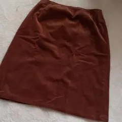 コーデュロイ ひざ丈スカート