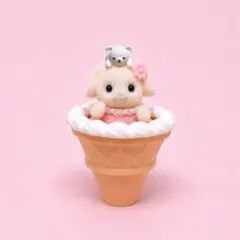 シルバニアファミリー 頭乗せミニチュアテディベア　ホワイト