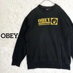 【オベイ】ビッグサイズ　トレーナー　プルオーバー　　黒　XL ダメージ加工