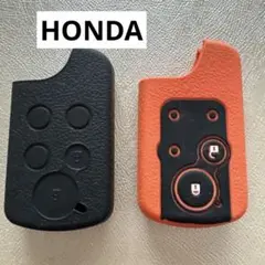 HONDA スマートキーカバー 2個セット ブラック オレンジのサムネイル