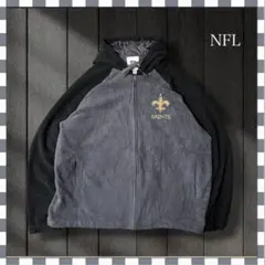 1461/NFLニューオーリンズセインツ 厚手フリースパーカーフルジップ XL
