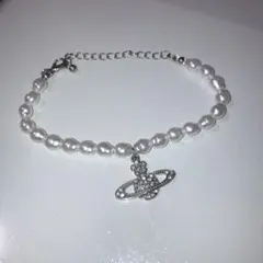 パールビーズ チャーム ブレスレット　Vivienne Westwoodレプリカ