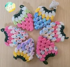2つセット】いちご型 ハンドメイド アクリルたわし - メルカリ