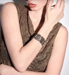 シルバー バングル ブレスレット y2k