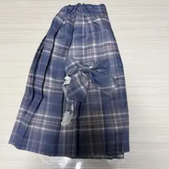 なんちゃって制服 パステル 紫 チェック柄