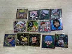ワンピース+ナルト+ドラゴンボール ウエハースシール まとめ売り（13種類）