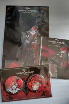 ツイステ アズール オバブロ アクスタ 缶バッジ ミニアクスタ オーバー 