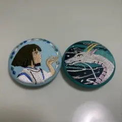 スタジオジブリ 刺繍ピンバッジ　ハク　ハク龍