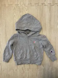 未使用 Champion グレー フード付きトレーナー 80