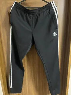 adidas ブラック トラックパンツ O(XL)