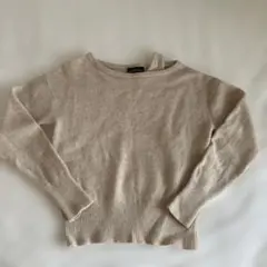 green label relaxing アシンメトリー デザインニット