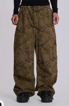 リアルツリー 迷彩柄 デニム カーゴパンツ jadedlondon 似 ラグスタイル LUXSTYLE リアルツリー柄デニムパンツ/ペインター